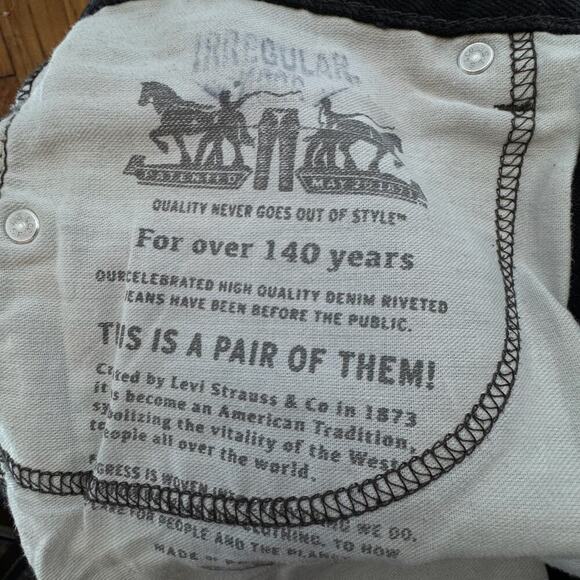 LEVI'S Black 505 Jeans - Picture 7 of 7